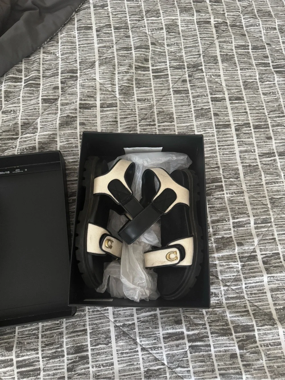 Coach Brynn Canvas Sandals